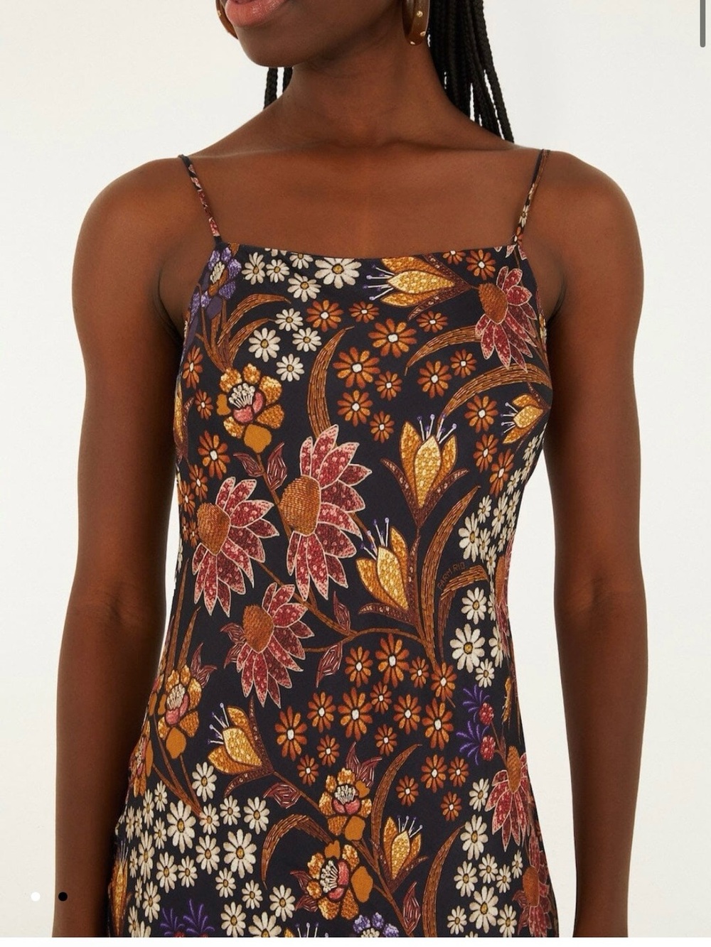 NWT Farm Rio Black Lili Slip Maxi Dress - Picture 2 of 4